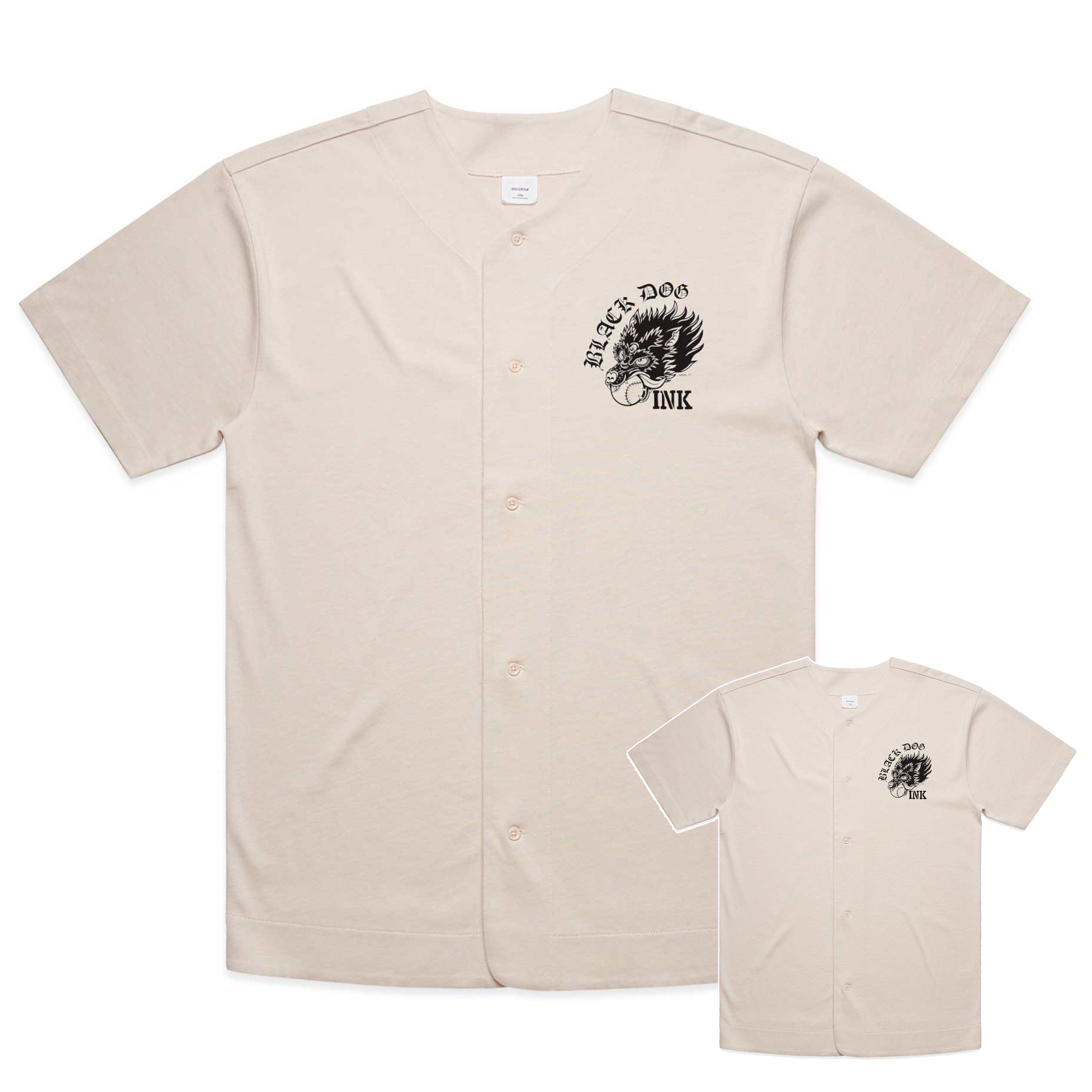 BlackDog Baseball Jersey in  (throw a dog a) Bone image 0
