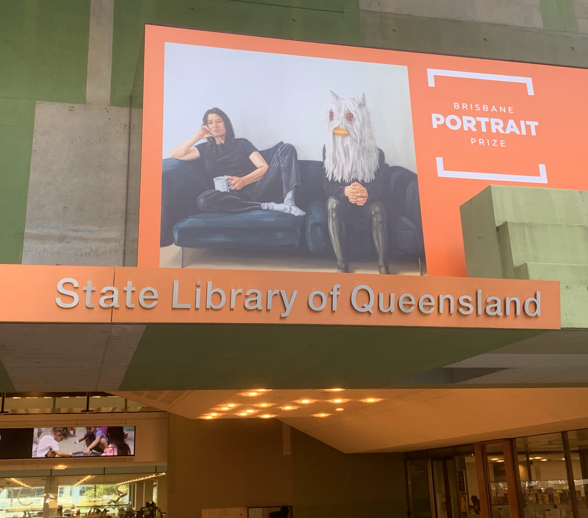 Brisbane Portrait Prize exhibition billboard