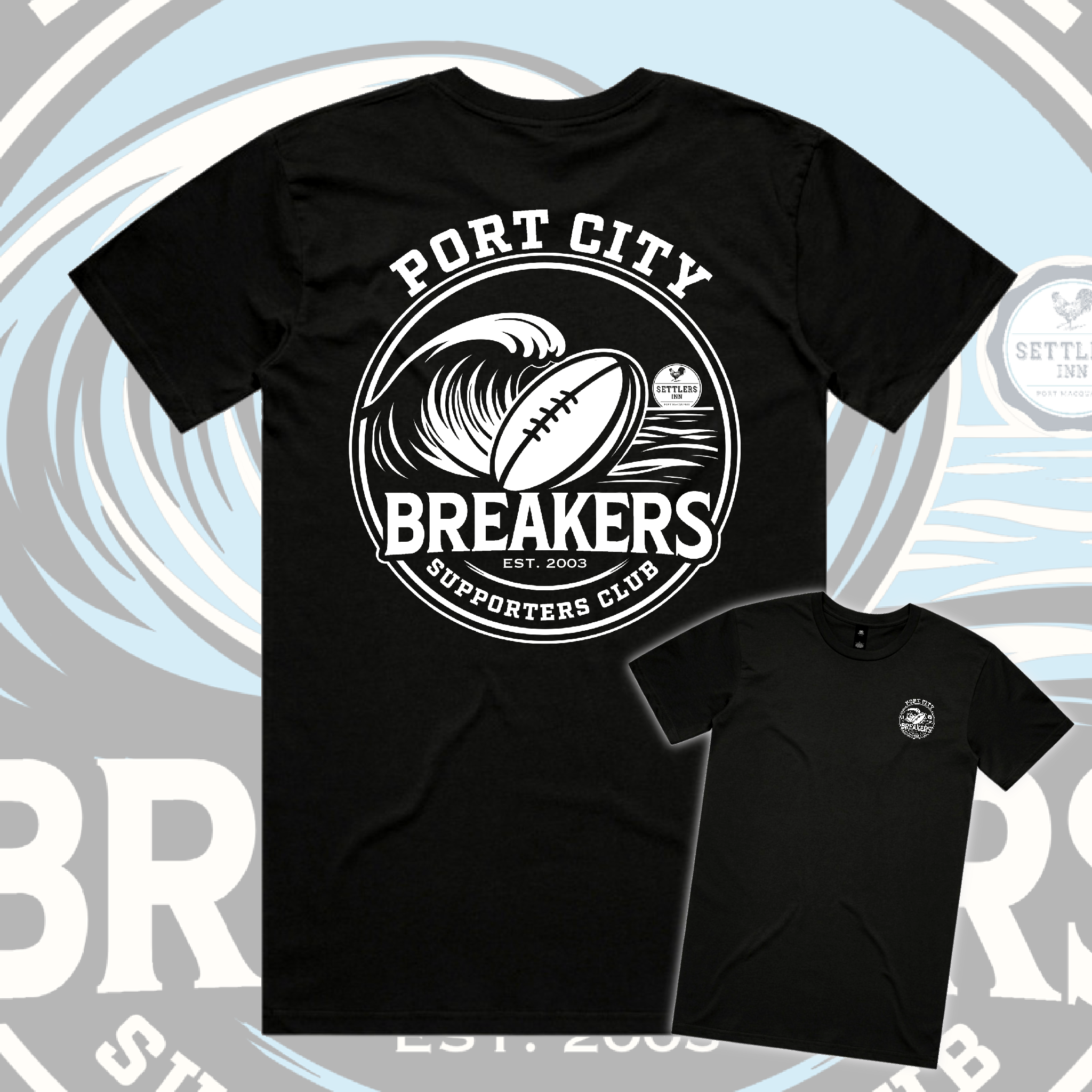 PRESALE Port City Breakers Supporters Tee - Black