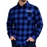 BlackDog Embroidered Flanno in Blue