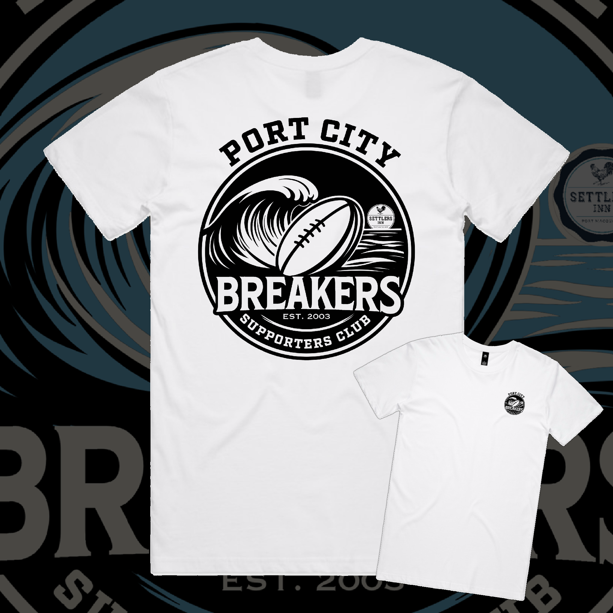 PRESALE Port City Breakers Supporters Tee - White