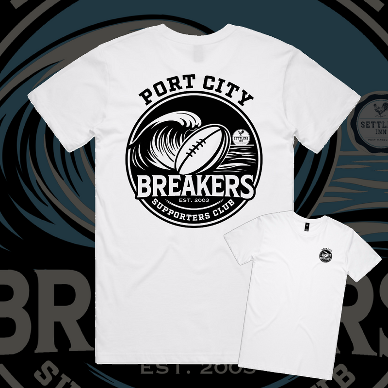 PRESALE Port City Breakers Supporters Tee - White