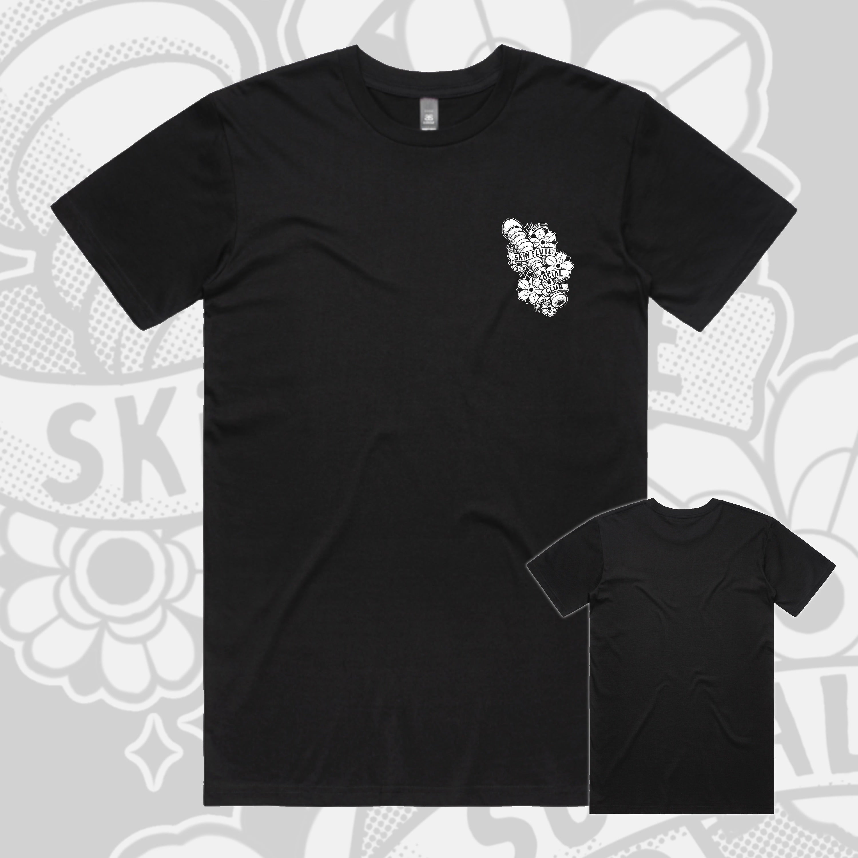 Skin Flute Social Club Tee image 0