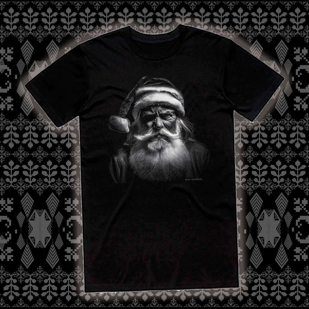 🎅 BlackDog "Bah Humbug" Bad Santa Tee 🎄 image 0
